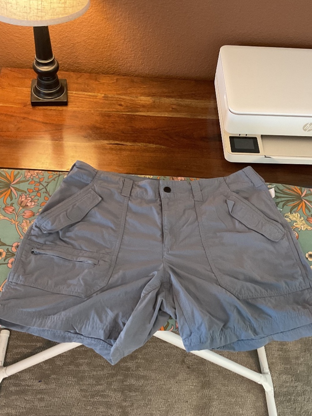 Eastern mountain sports shorts, grey size 10